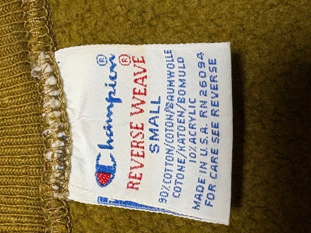 リバースウィーブ 90s 完全目無し レアカラーオリーブ チャンピオン