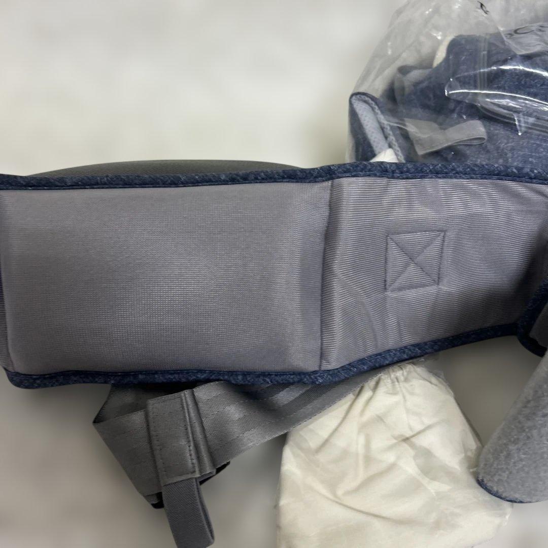 【未使用級】ミキハウス × ポグネー 抱っこ紐 デニム ヒップシート