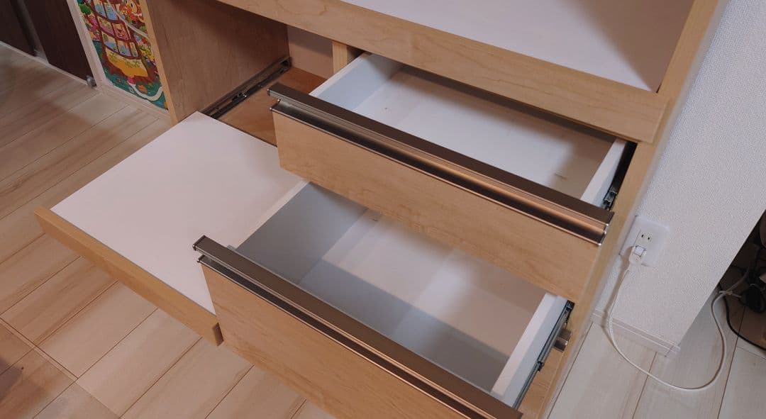 365@_幅90cm 日本製 木製食器棚 レンジボード ガラス扉付き