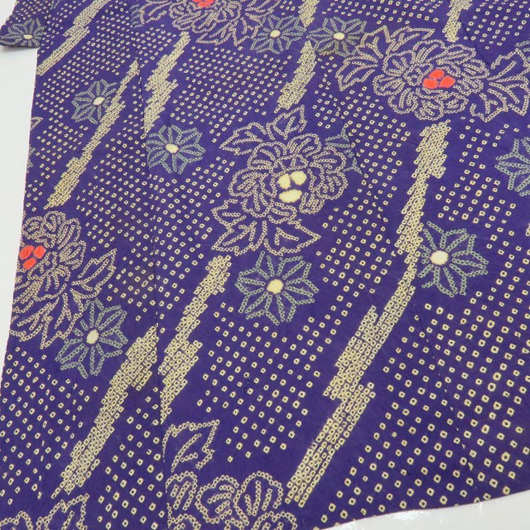 美品 有松鳴海絞り 高級浴衣 着物 A3437