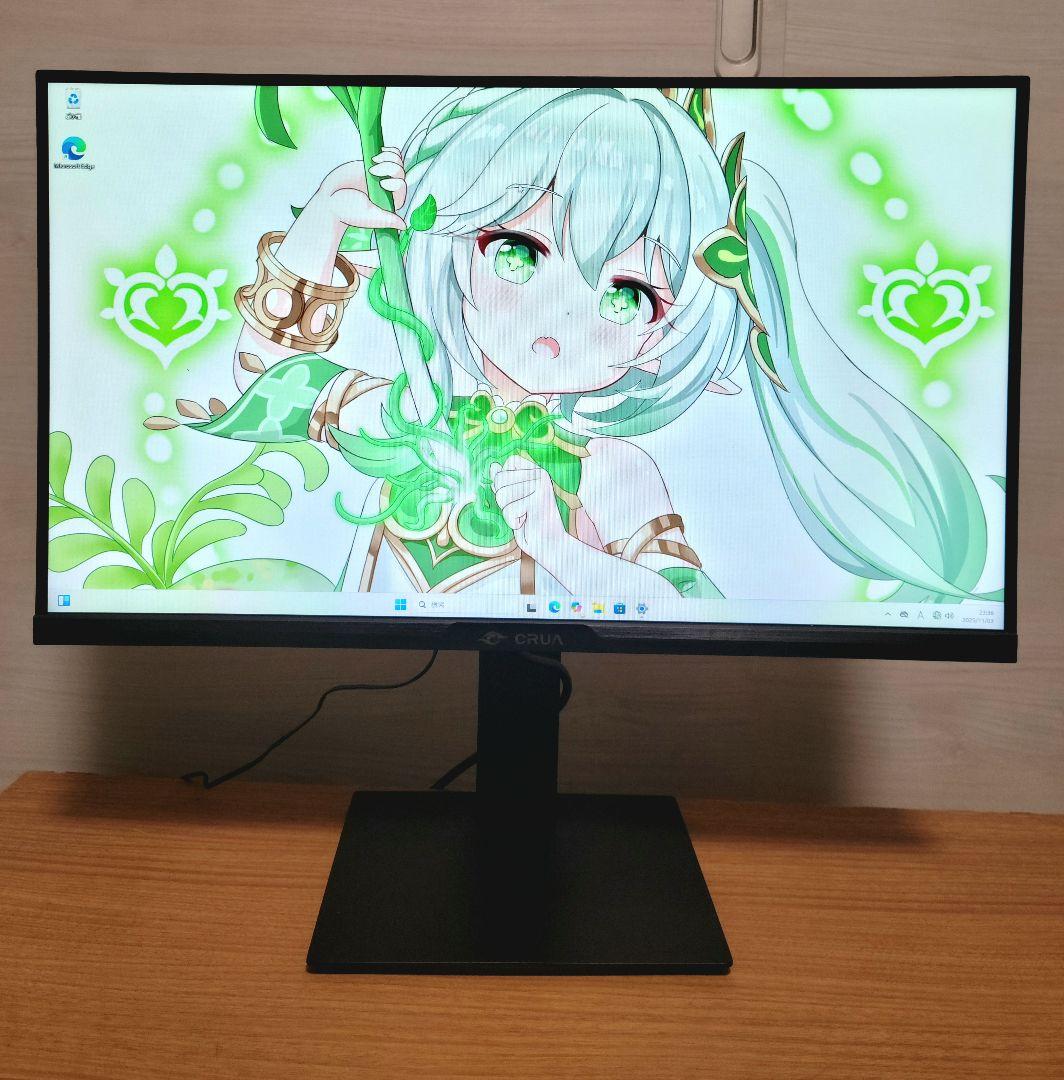 美品　CRUA ゲーミングモニター 24.5インチ 180Hz フルHD