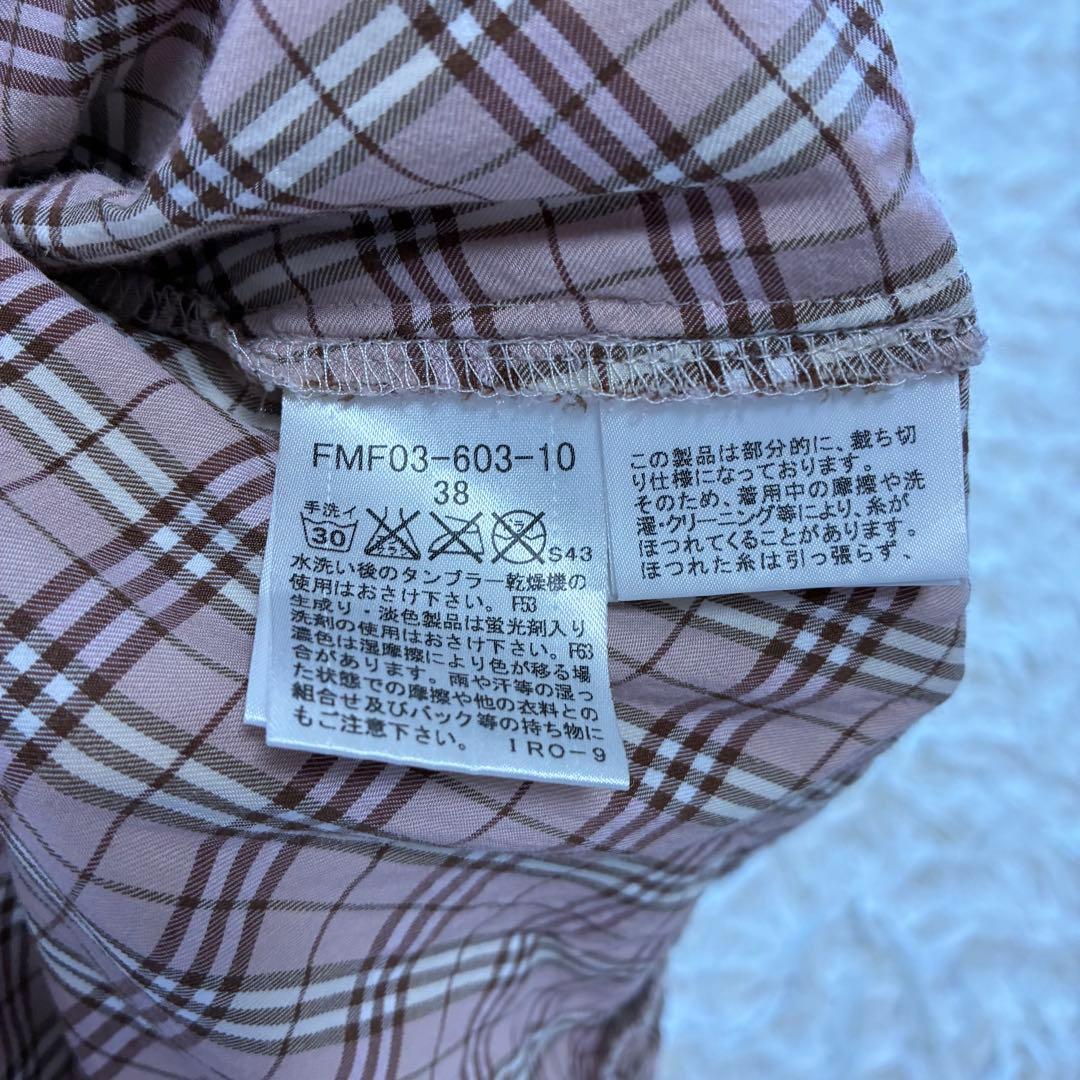 人気✨　バーバリーブルーレーベル　ミニワンピース　Mサイズ　ノバチェック　ピンク