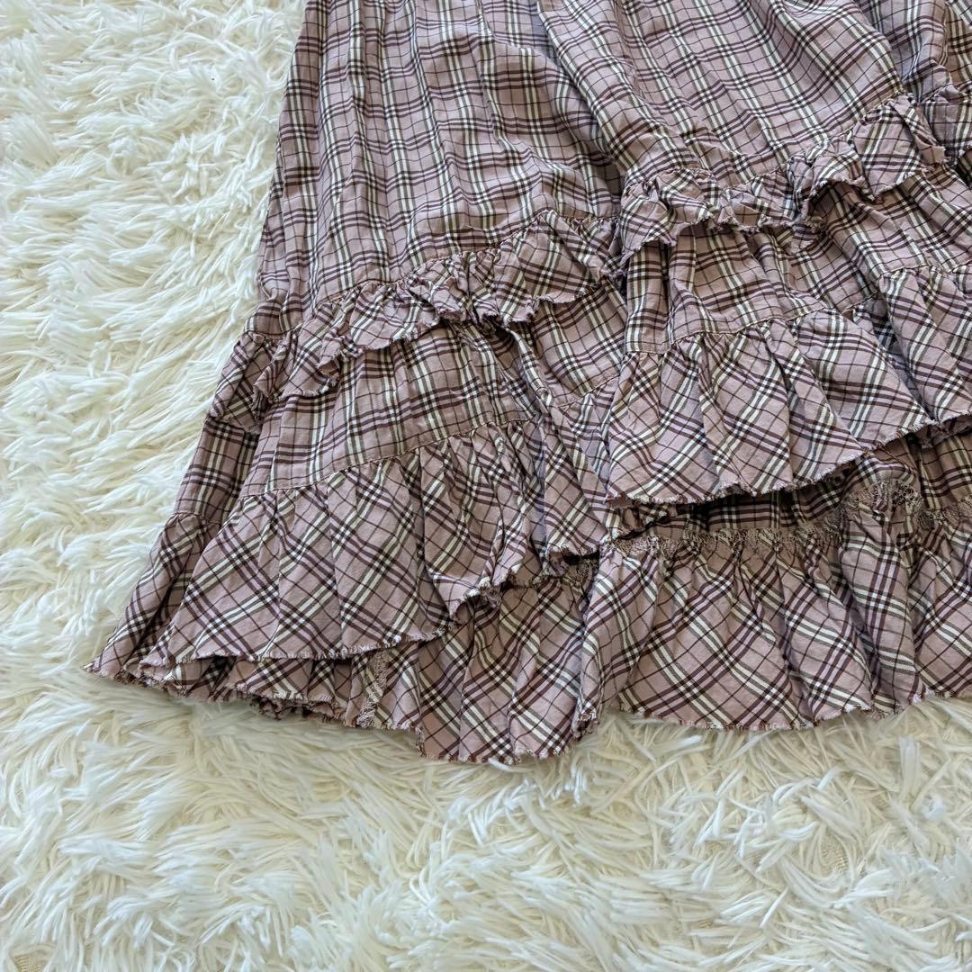 人気✨　バーバリーブルーレーベル　ミニワンピース　Mサイズ　ノバチェック　ピンク