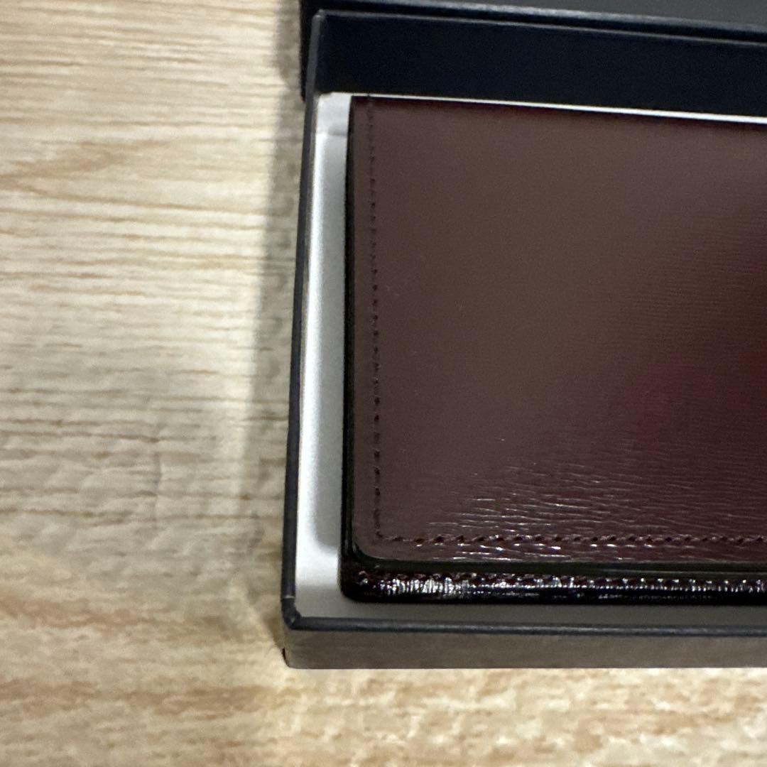 新品 未使用 BURBERRY バーバリー ブラウン レザー 名刺入れ