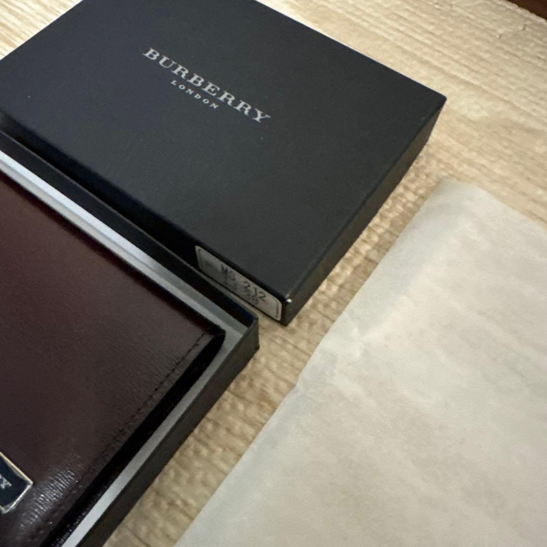 新品 未使用 BURBERRY バーバリー ブラウン レザー 名刺入れ