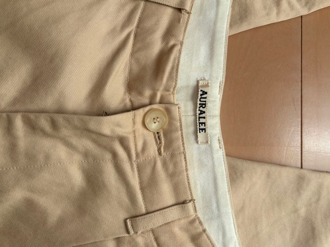AURALEE 19AW フィンクスチノワイドパンツ