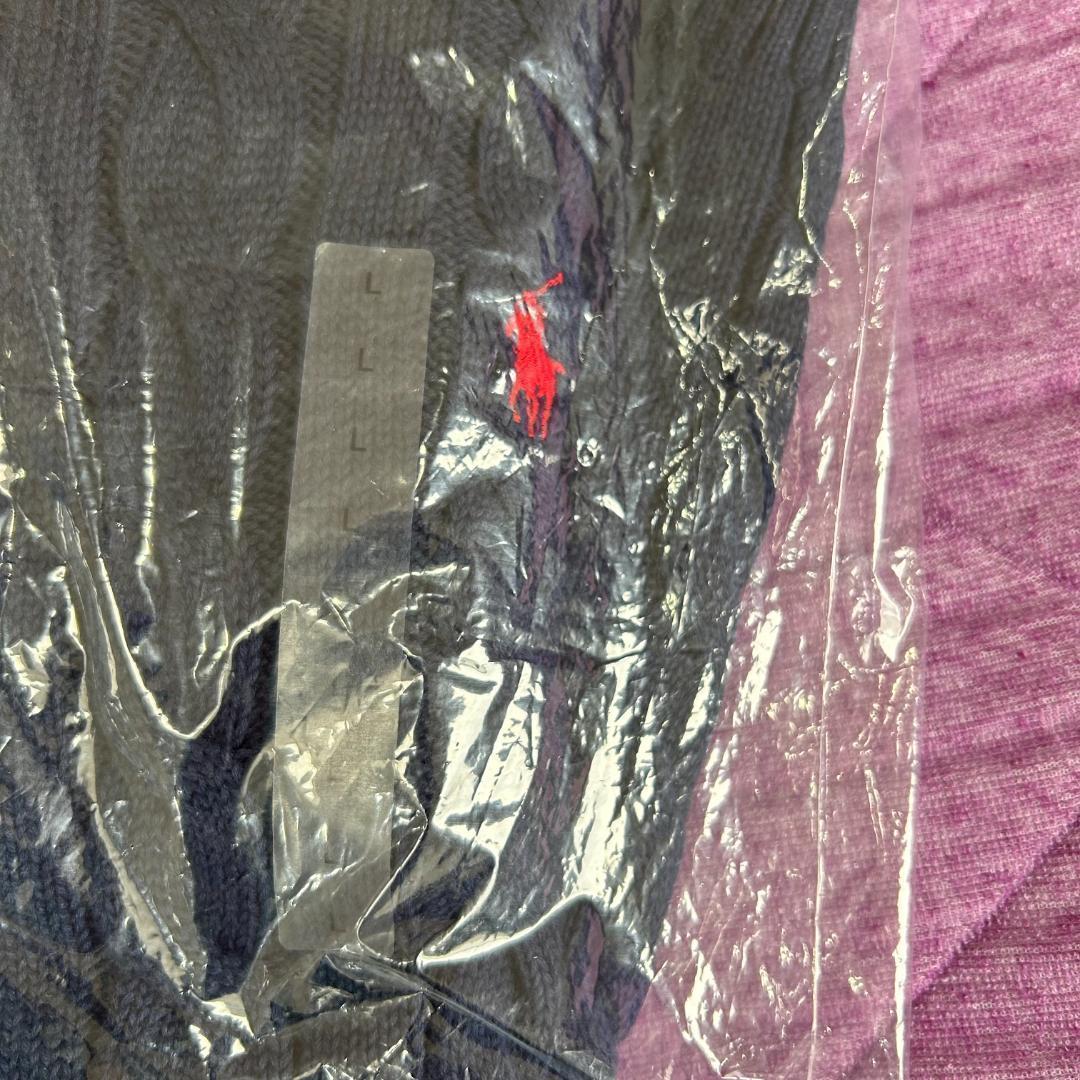 【新品・未使用】ラルフローレン ケーブルニット クォータージップ セーター