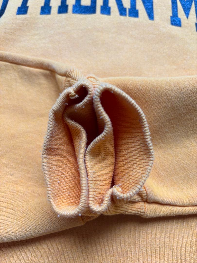 チャンピオン　スエット　トレーナー　Lサイズ　イエローリバースウィーブ