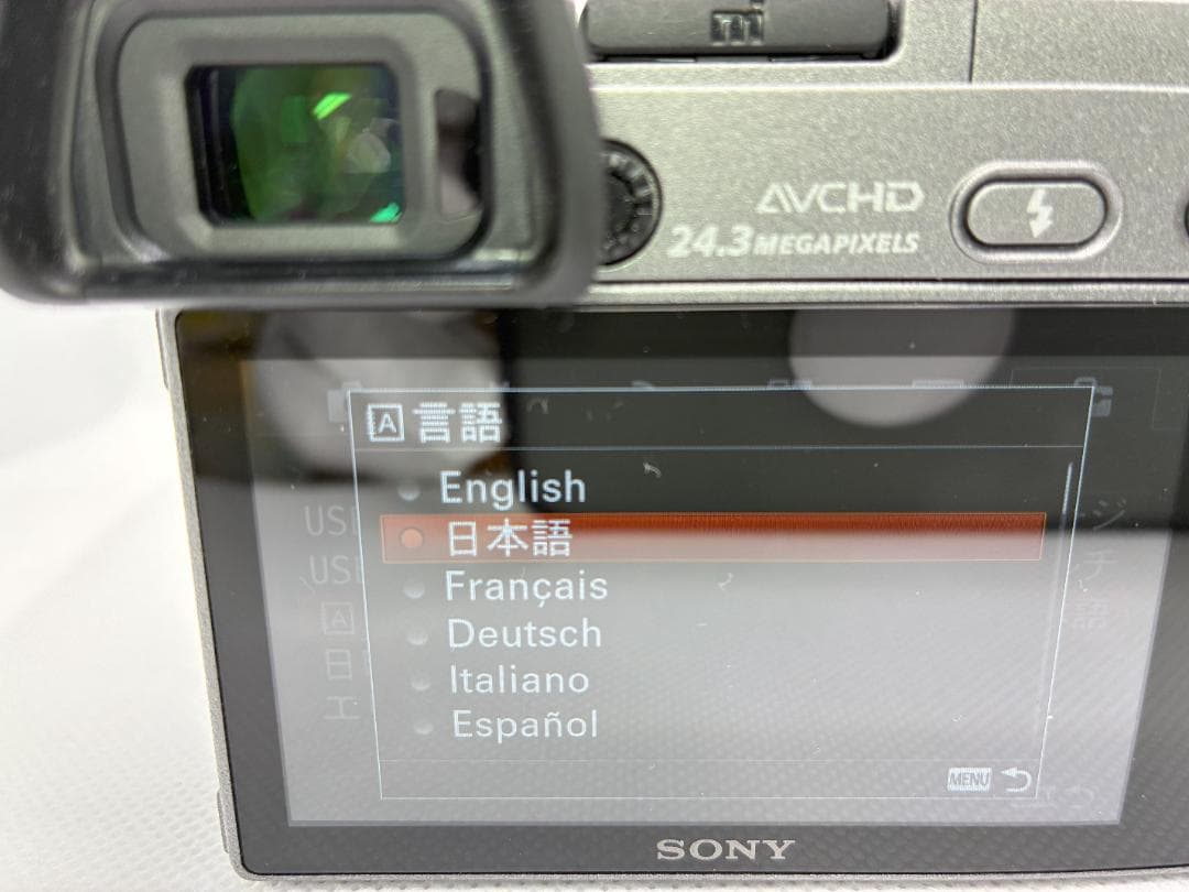 英語他多言語対応OK SONY α6000 silver ILCE-6000