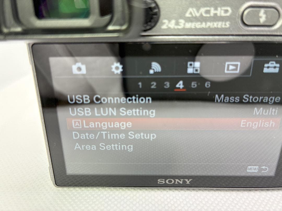 英語他多言語対応OK SONY α6000 silver ILCE-6000