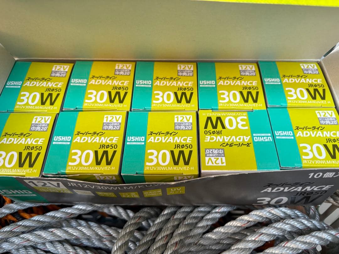 USHIO 12V 30W JR12V30WLM/KUV/EZ-H 10個