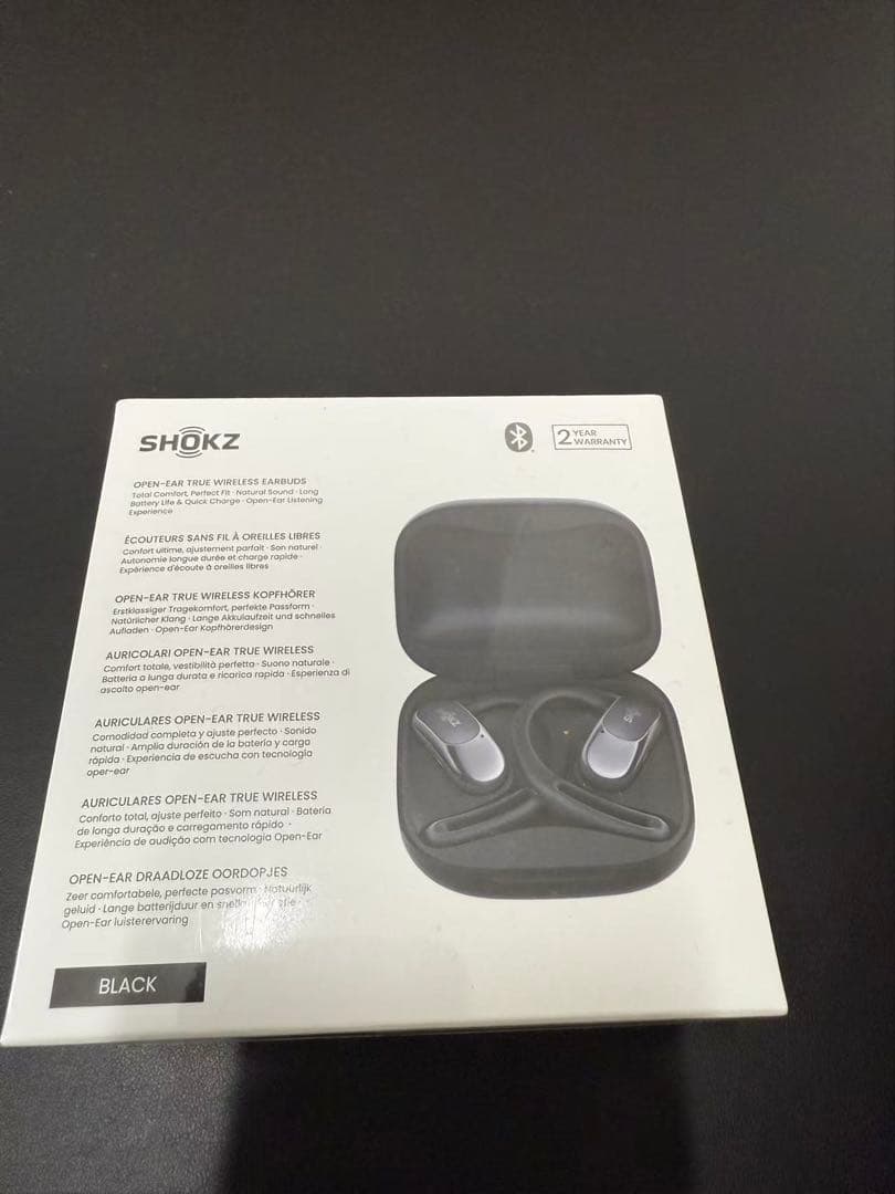 SHOKZ OPENFIT AIR ブラック ワイヤレスイヤホン