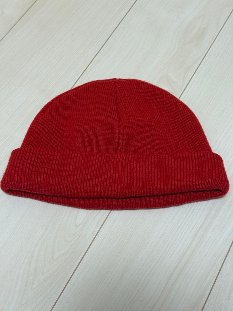 PEACEMINUSONE ピースマイナスワン ニット帽 ビーニー 赤 韓国製