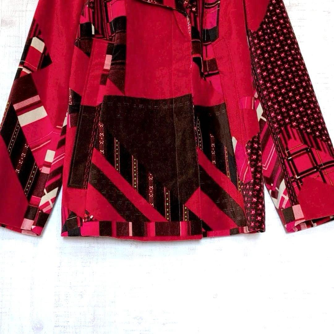 【極美品】ケンゾー ベルベット ジャケット M パッチワーク調 派手 個性的