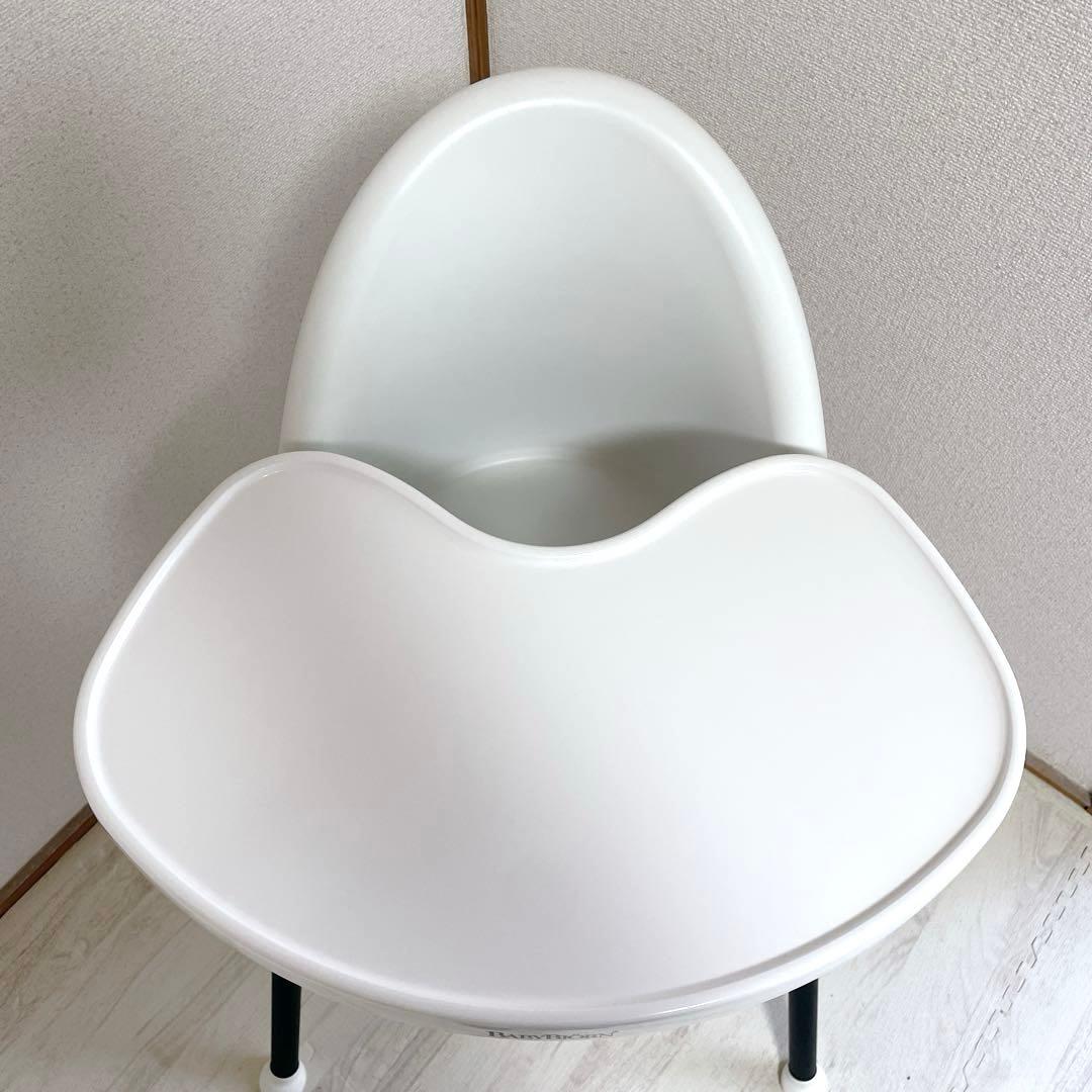 美品 BABYBJÖRN ハイチェア ベビーチェア ホワイト ブラック