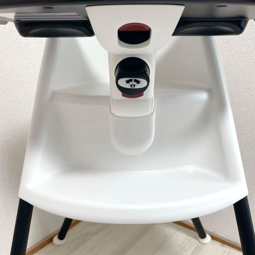 美品 BABYBJÖRN ハイチェア ベビーチェア ホワイト ブラック