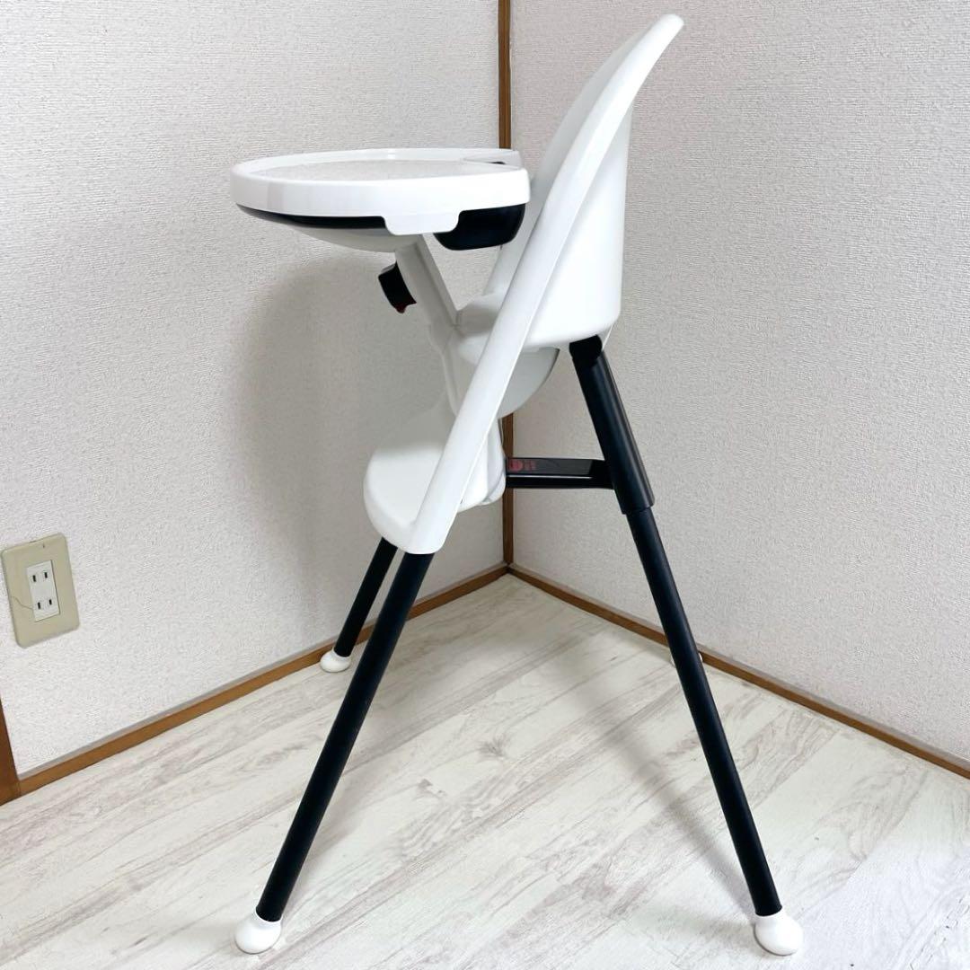 美品 BABYBJÖRN ハイチェア ベビーチェア ホワイト ブラック
