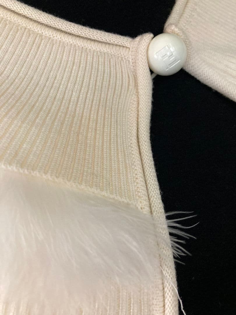 フェンディ　FENDI　ファーボレロ、ウールとファーのコンビ　大幅値下げ