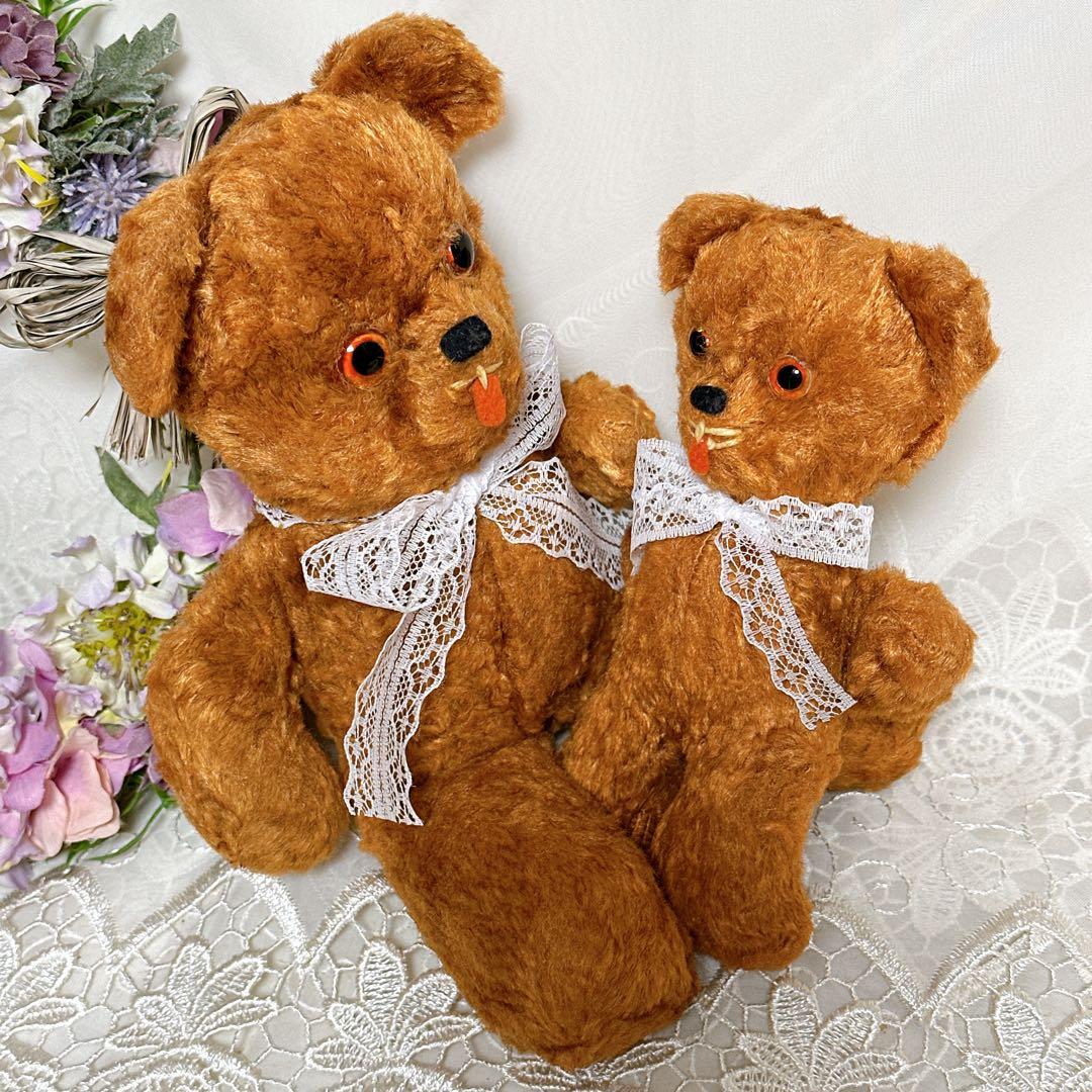 ❤️アンティーク親子テディベア❤️ ビンテージ　アンティークベア　アメリカ　レトロ