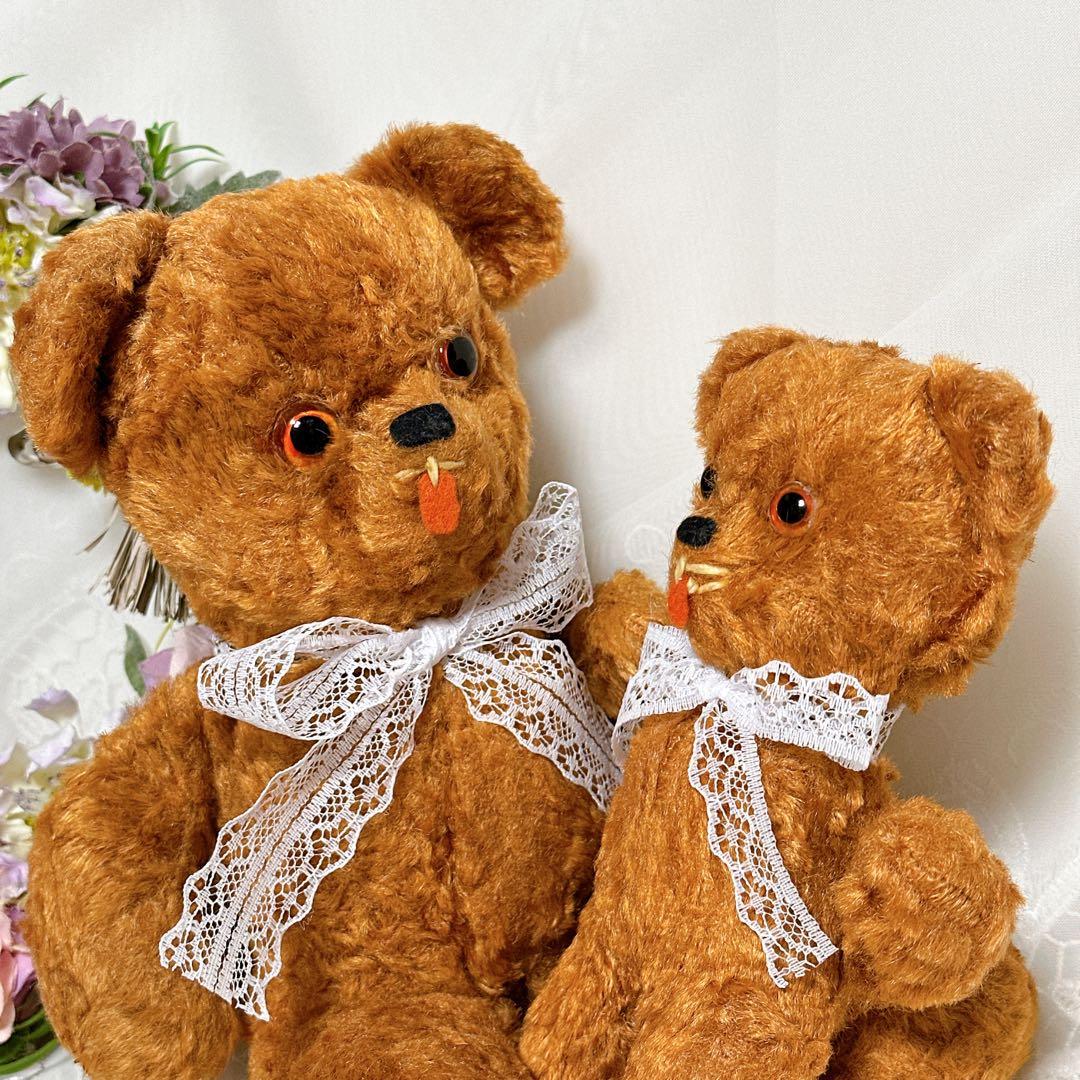 ❤️アンティーク親子テディベア❤️ ビンテージ　アンティークベア　アメリカ　レトロ