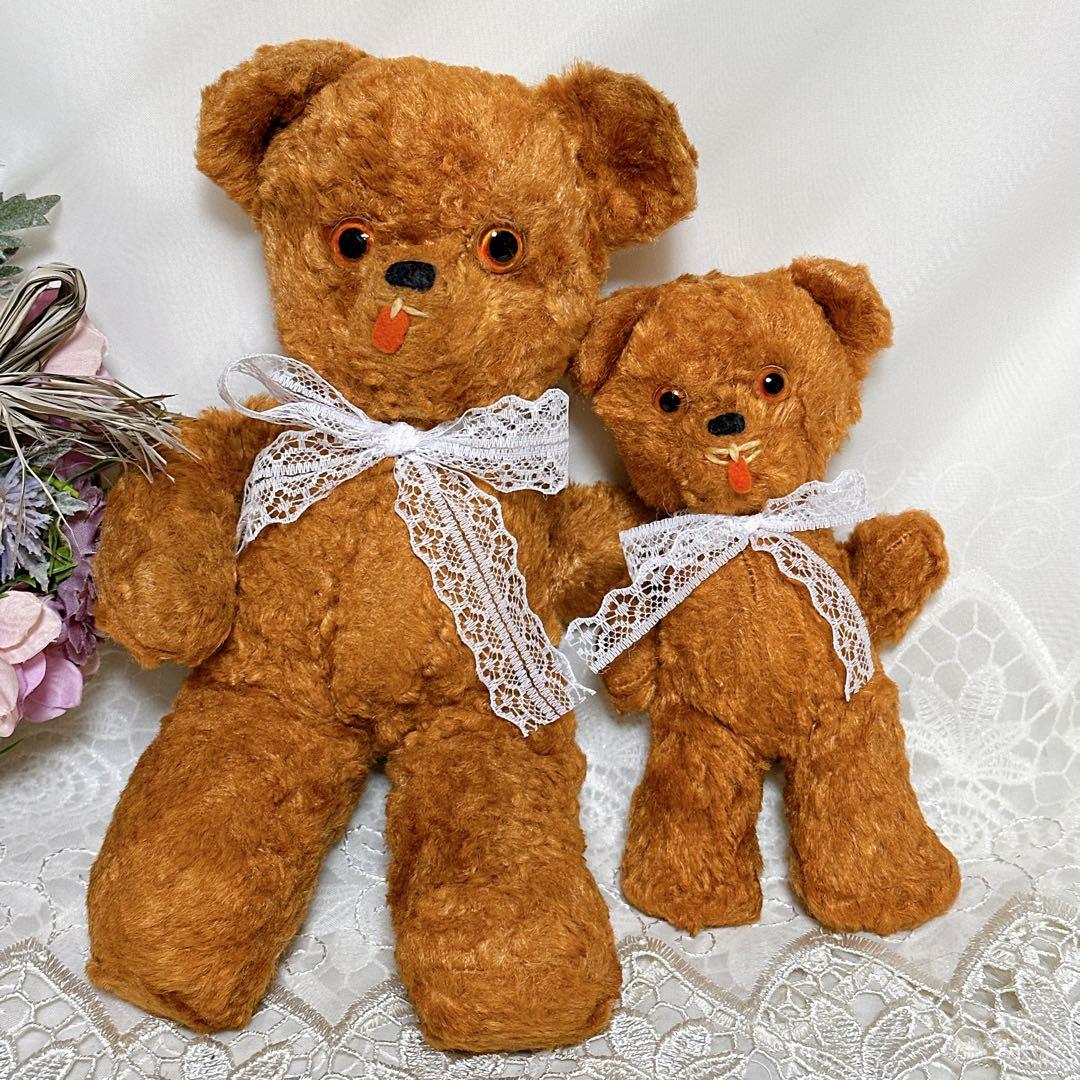 ❤️アンティーク親子テディベア❤️ ビンテージ　アンティークベア　アメリカ　レトロ