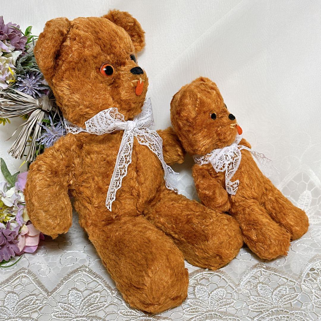 ❤️アンティーク親子テディベア❤️ ビンテージ　アンティークベア　アメリカ　レトロ