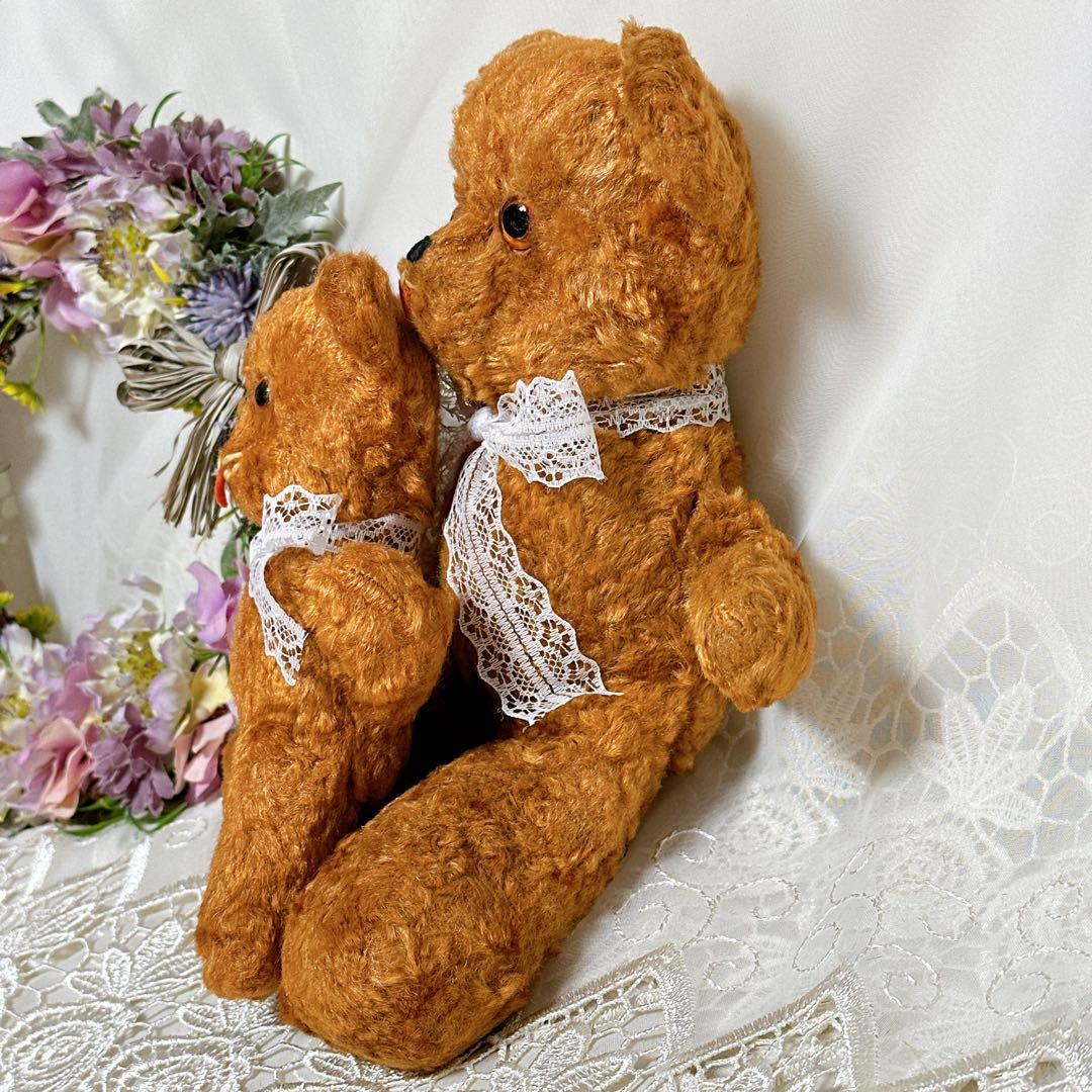 ❤️アンティーク親子テディベア❤️ ビンテージ　アンティークベア　アメリカ　レトロ