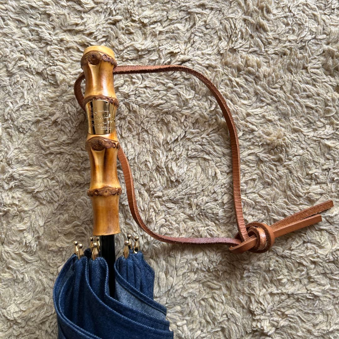 トラディショナル　ウェザーウェア　晴雨兼用 木製ハンドル