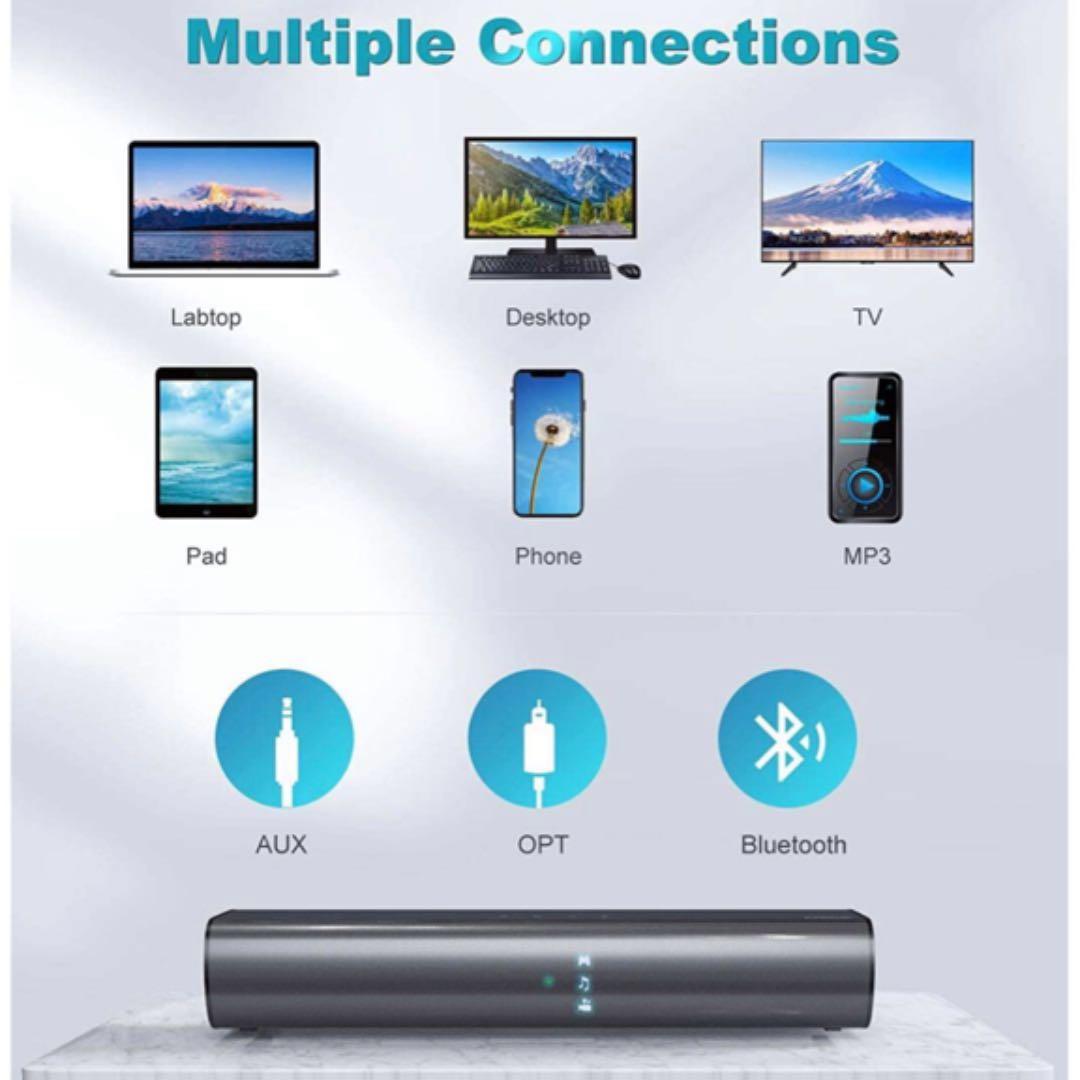 サウンドバー ホームシアター テレビ スピーカー Bluetooth 5.0