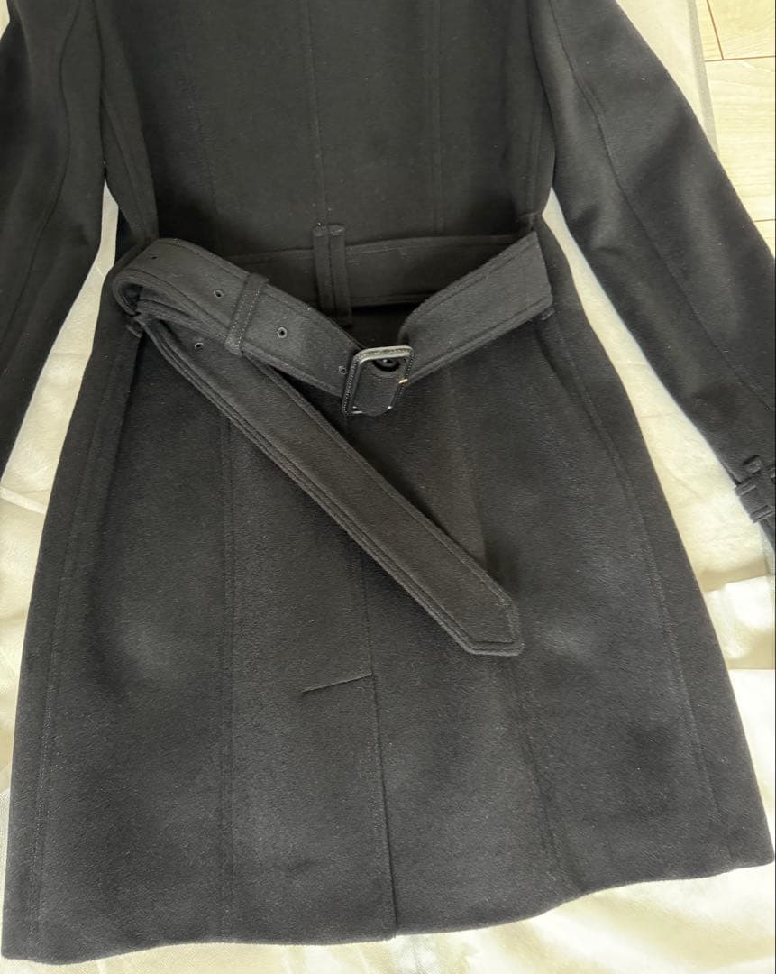 BurberryブラックウールコートXS〜Sサイズ　外での着用は無し