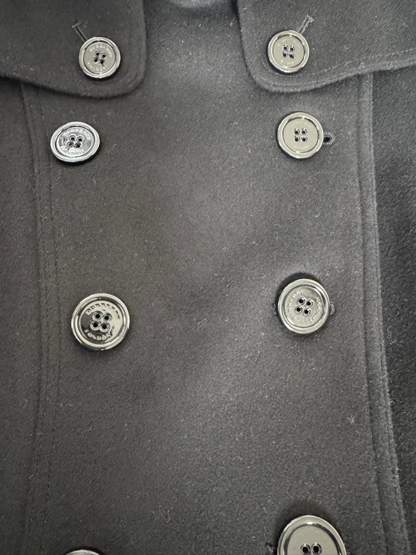BurberryブラックウールコートXS〜Sサイズ　外での着用は無し