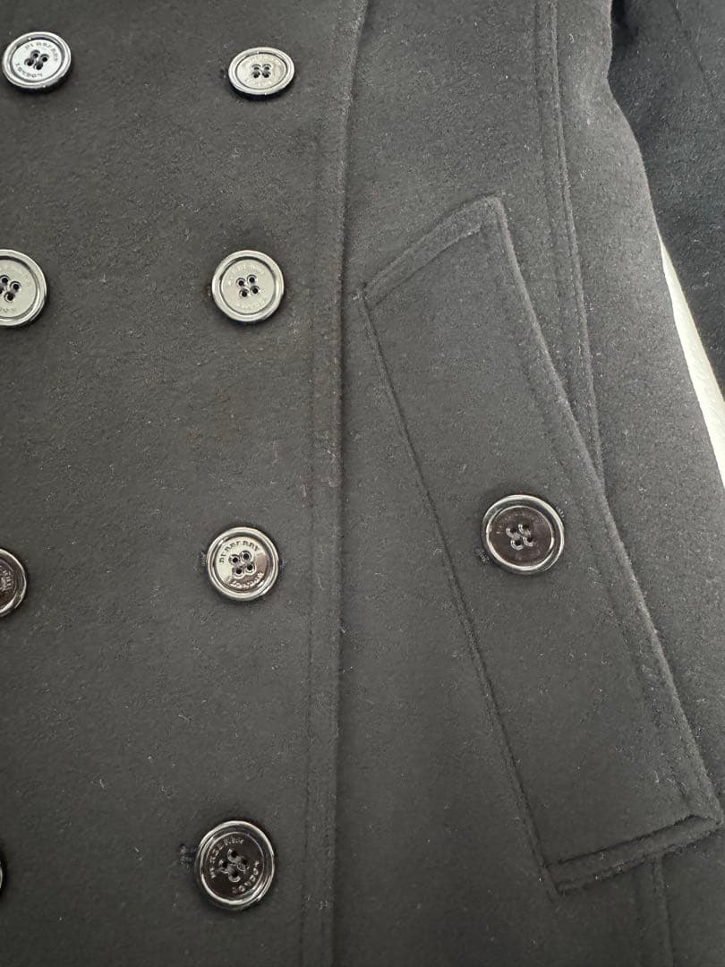 BurberryブラックウールコートXS〜Sサイズ　外での着用は無し