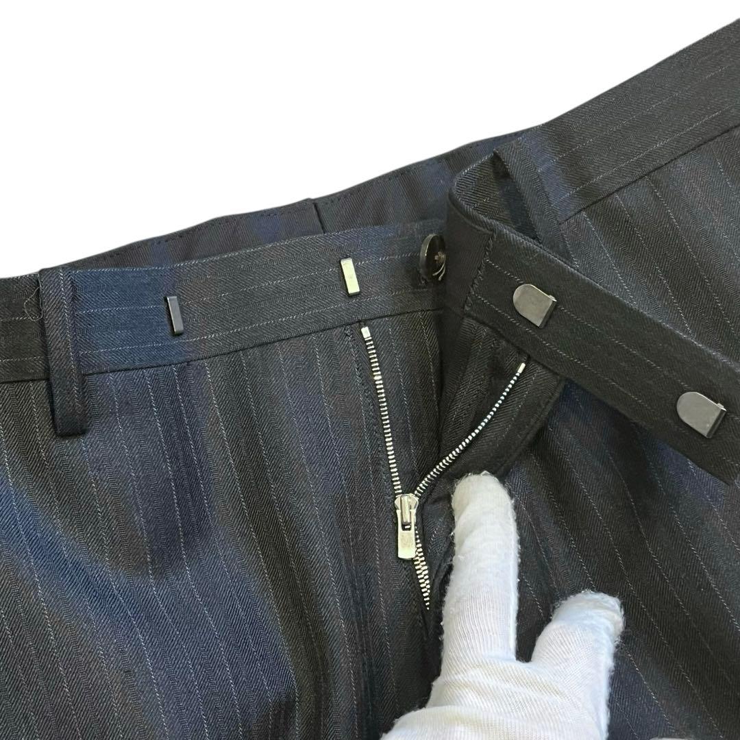 AURALEE BLUEFACED WOOL NARROW SLACKS パンツ