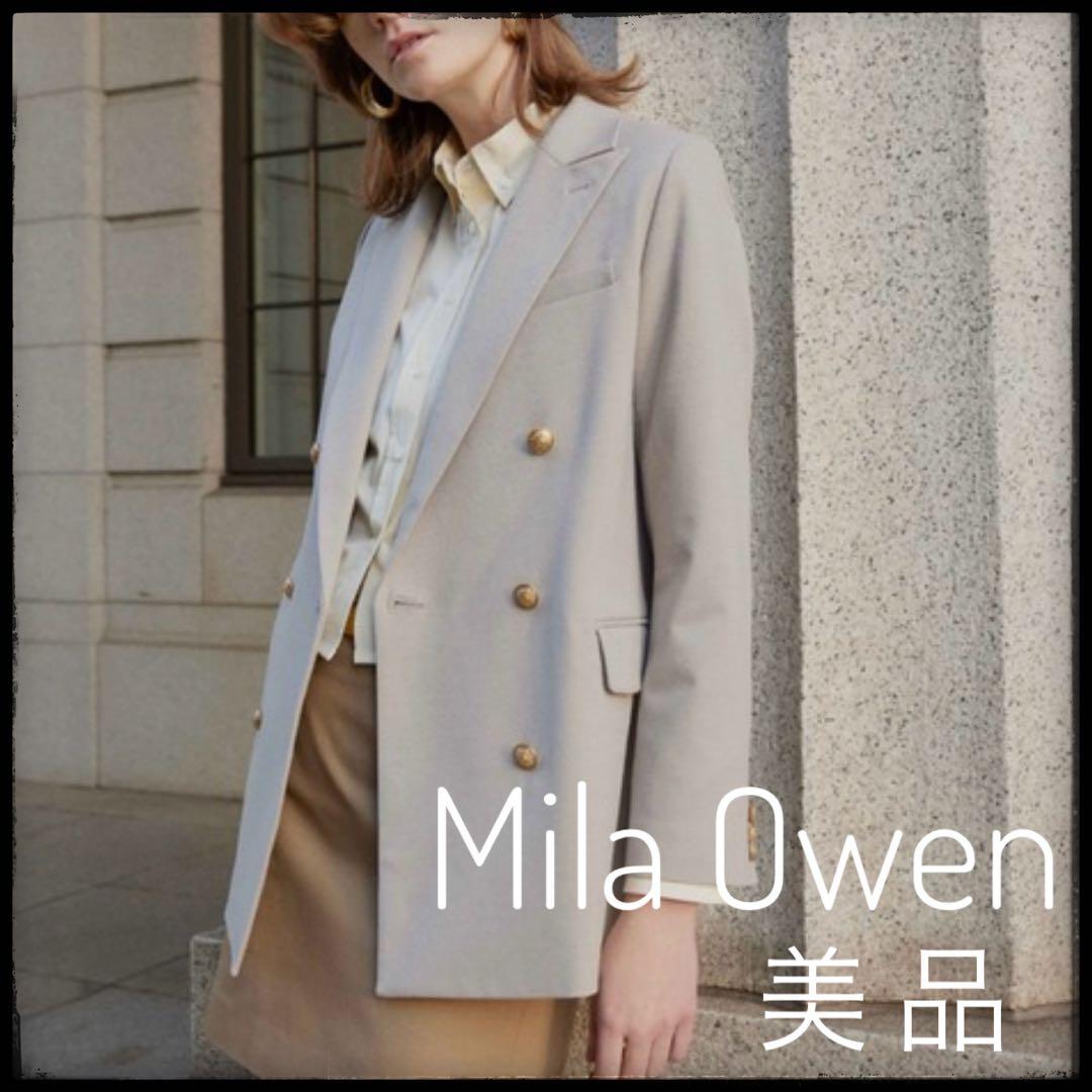 ミラオーウェン　Mila Owen ベージュ テーラードジャケット　ブレザー