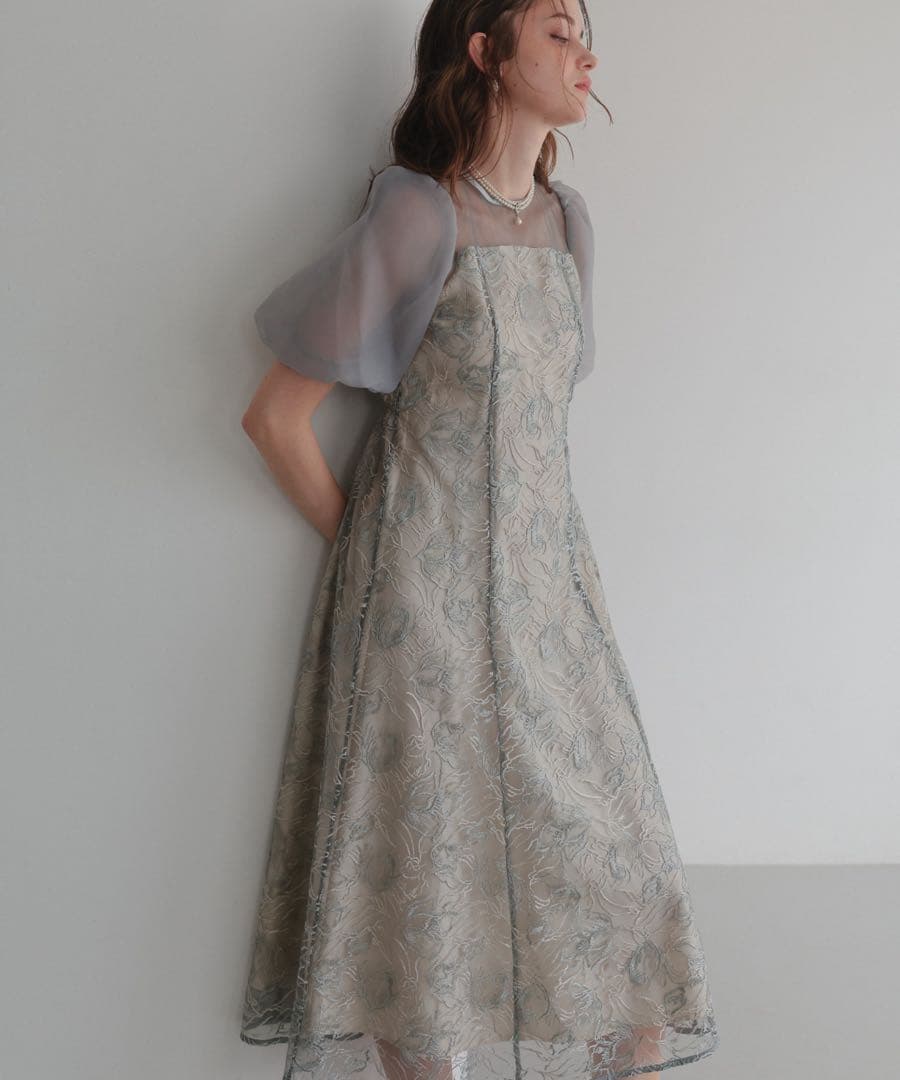 ★新品★ドリードール　ニュアンスフラワーレースドレス