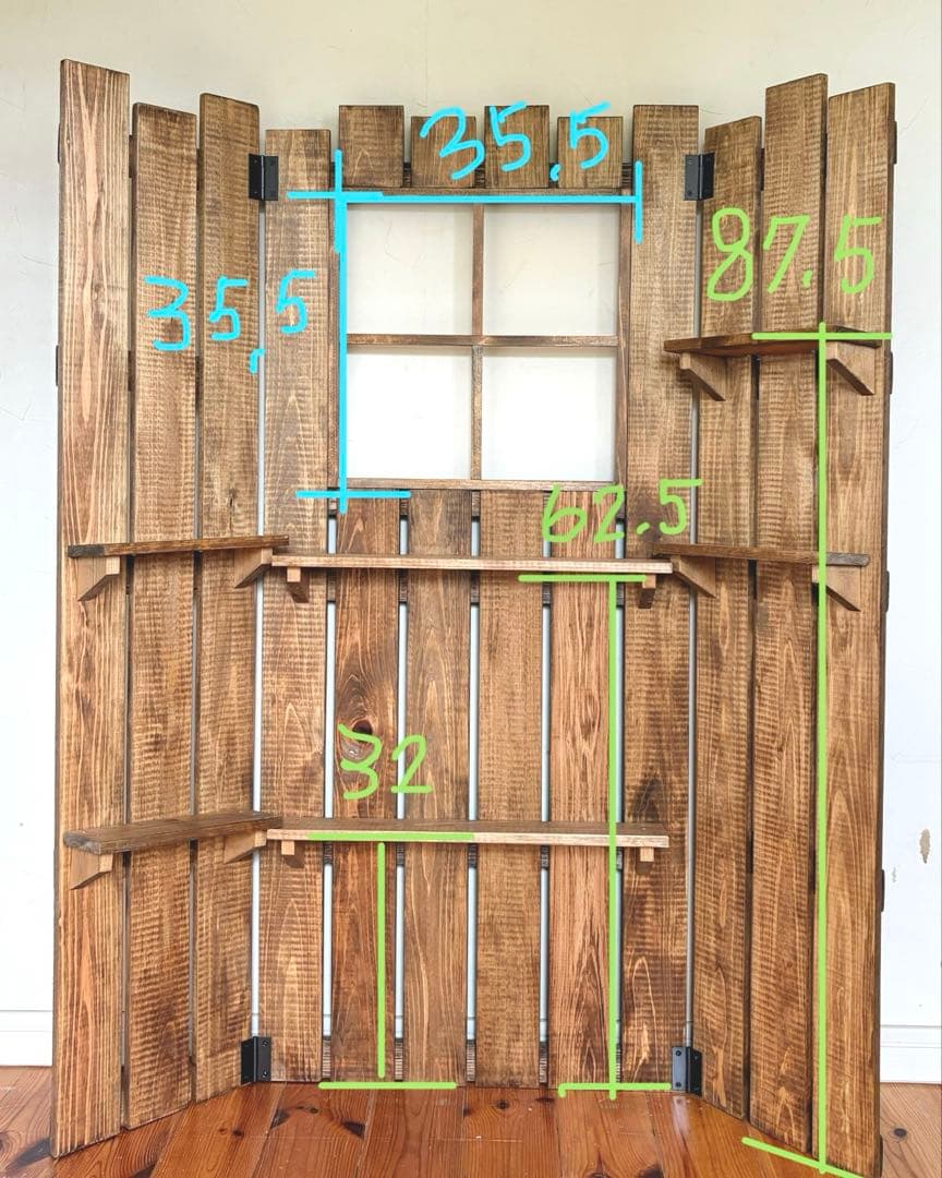 折り畳み式！　板壁　什器　多肉棚　ガーデン雑貨