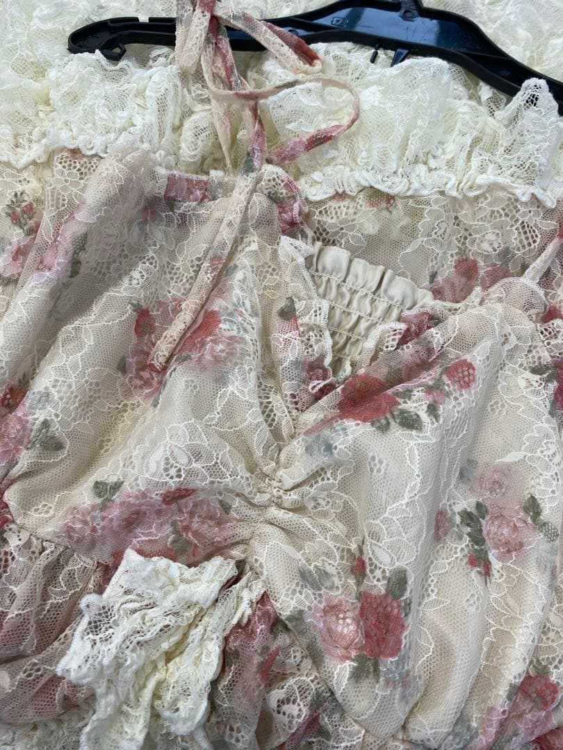 新品タグ付き★アクシーズファムブーケレースキャミチュニックワンピース懐古シリーズ