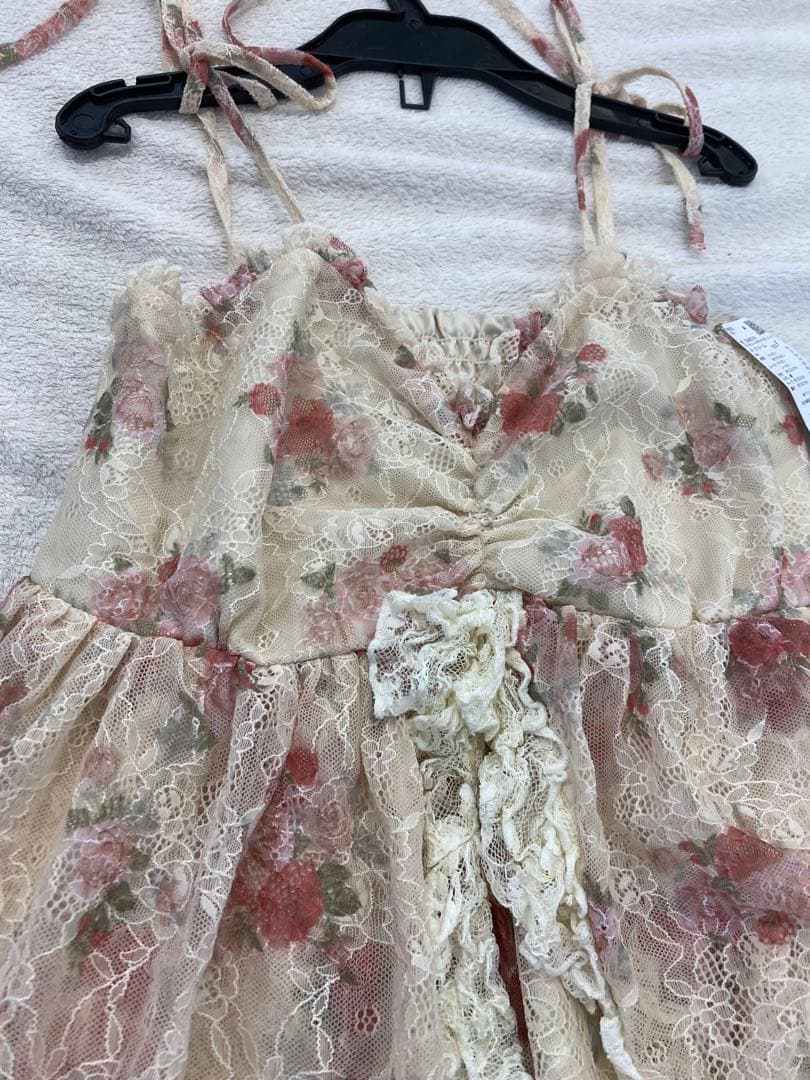 新品タグ付き★アクシーズファムブーケレースキャミチュニックワンピース懐古シリーズ