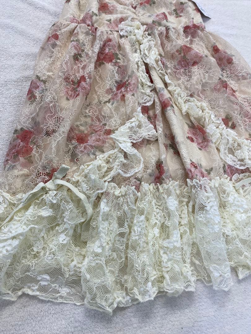 新品タグ付き★アクシーズファムブーケレースキャミチュニックワンピース懐古シリーズ