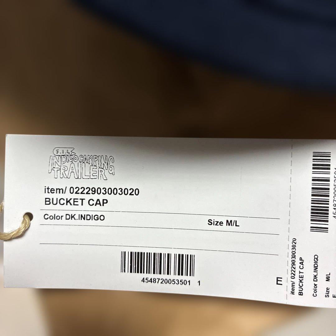 帽子 visvim ict BUCKET CAP DK.INDIGO M/L