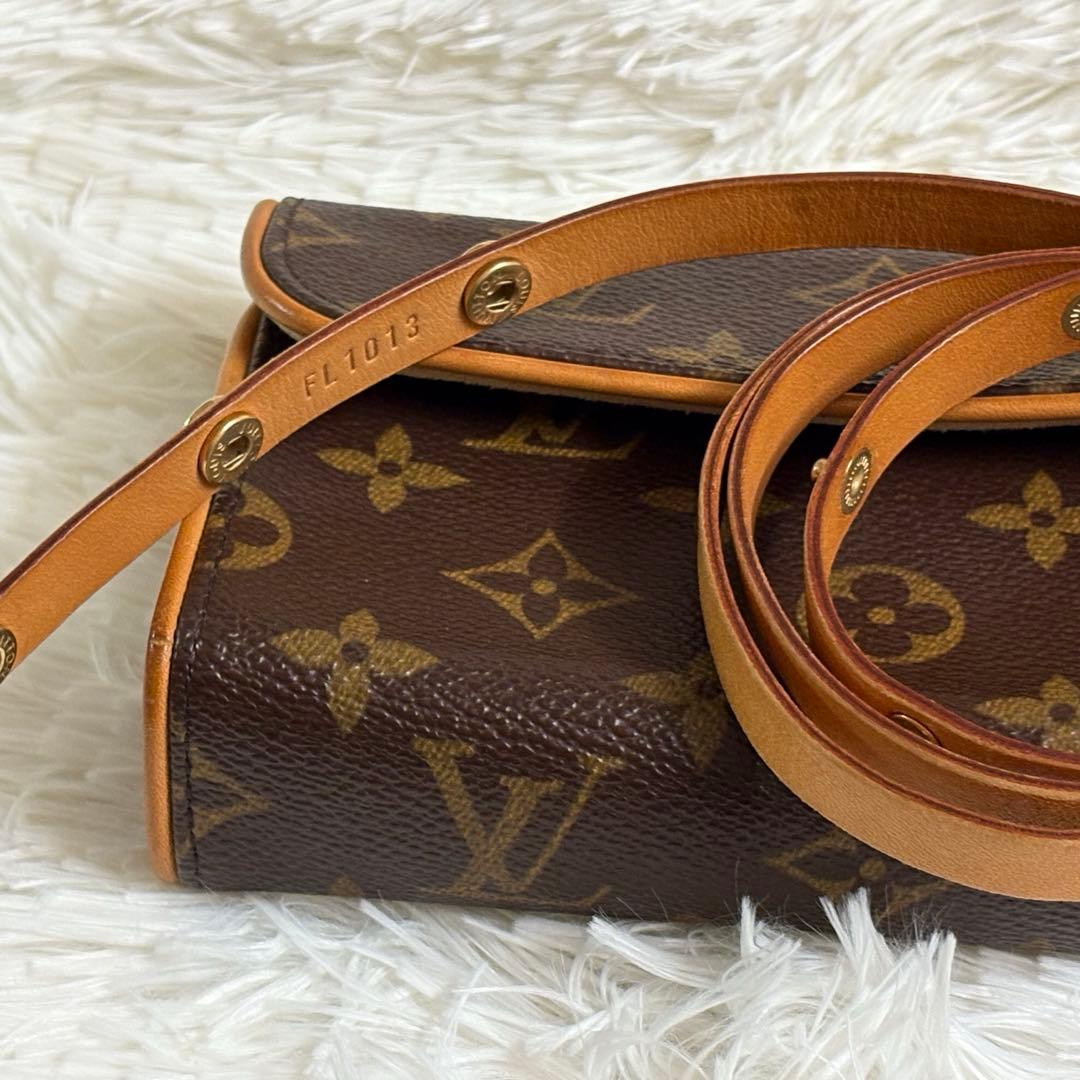 ルイヴィトン　フロランティーヌ　ウエストバッグ　モノグラム　ポシェット　カバン