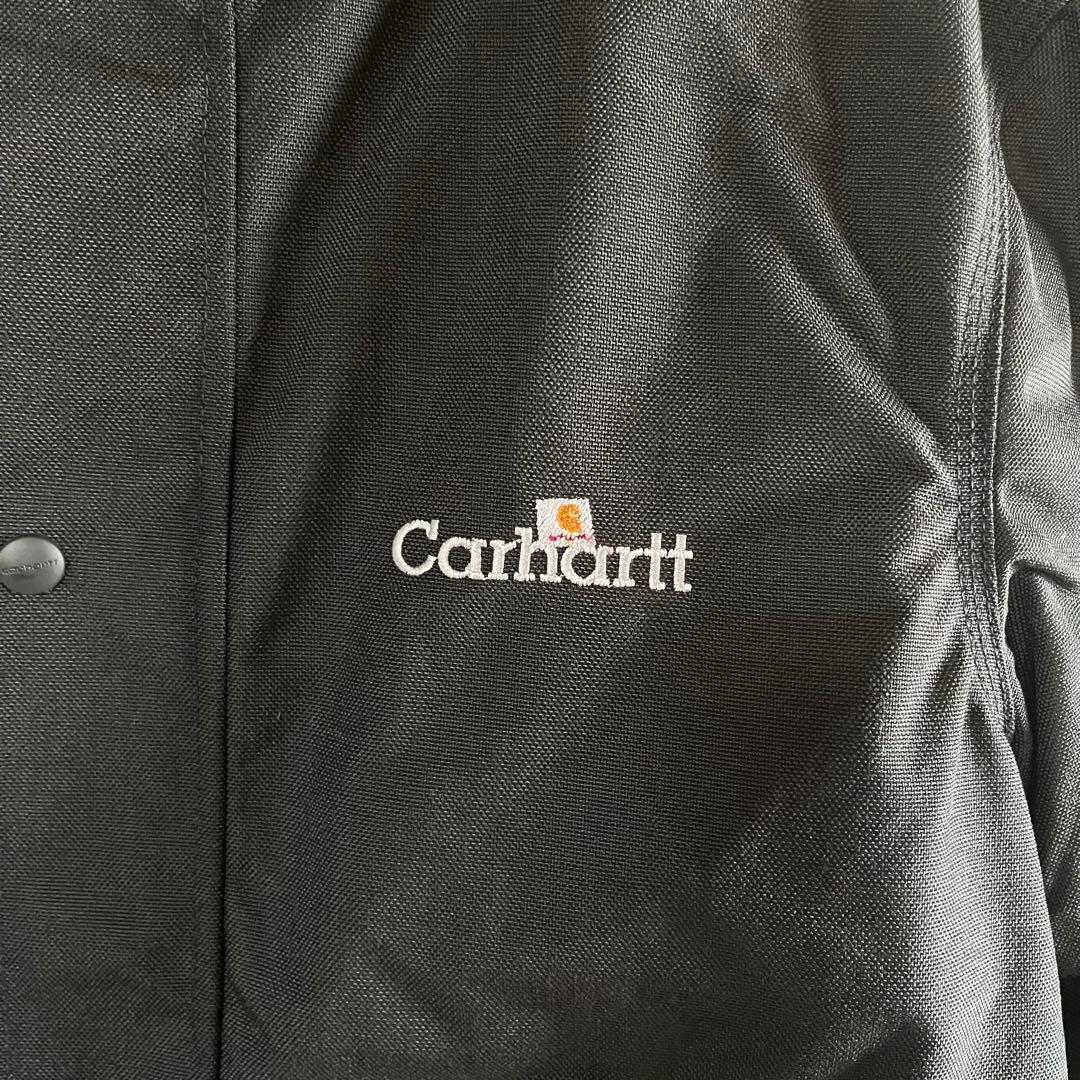 【美品】厚手 Carhartt アウター ブラック MゴールドWジップ仕様