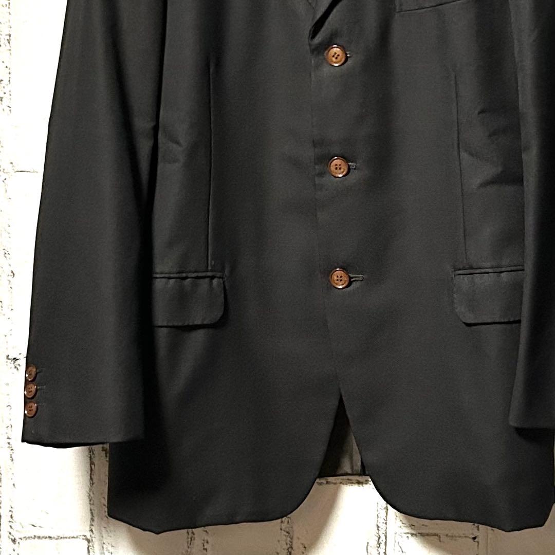 ヴィンテージ セットアップ 2ピース シングル スーツ 黒 成人式 菅田将暉
