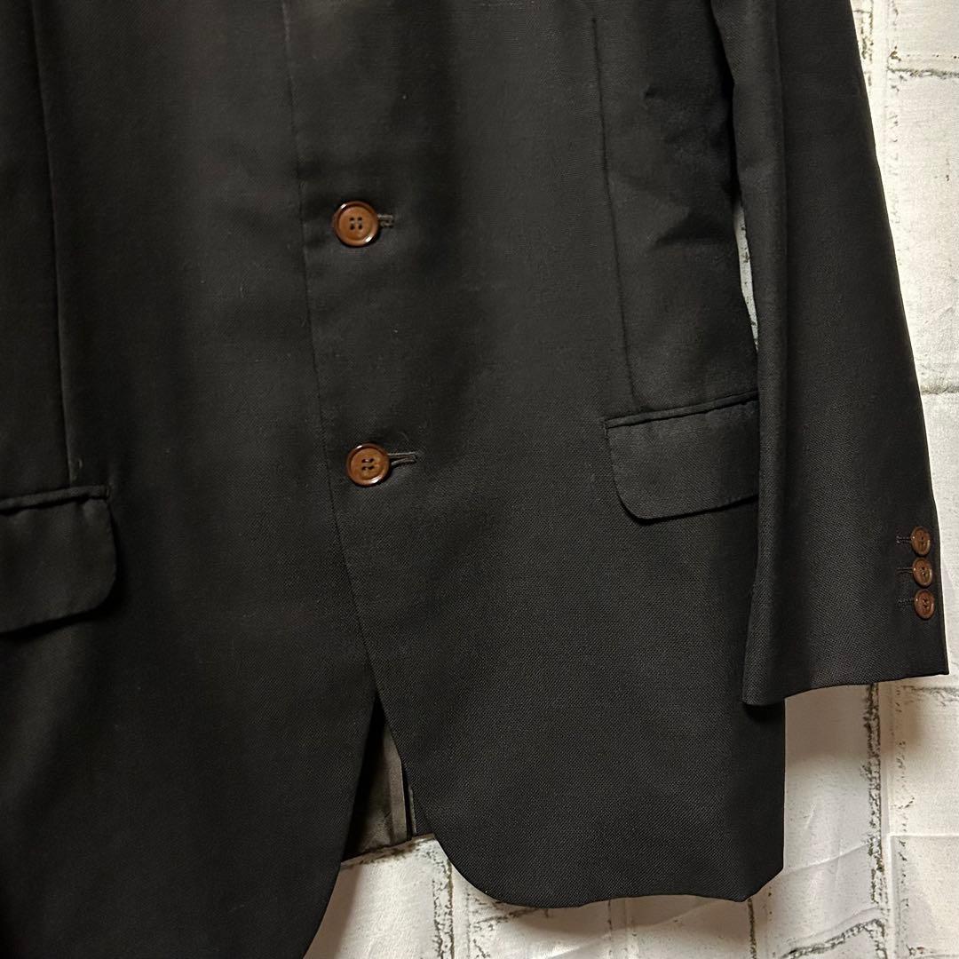 ヴィンテージ セットアップ 2ピース シングル スーツ 黒 成人式 菅田将暉