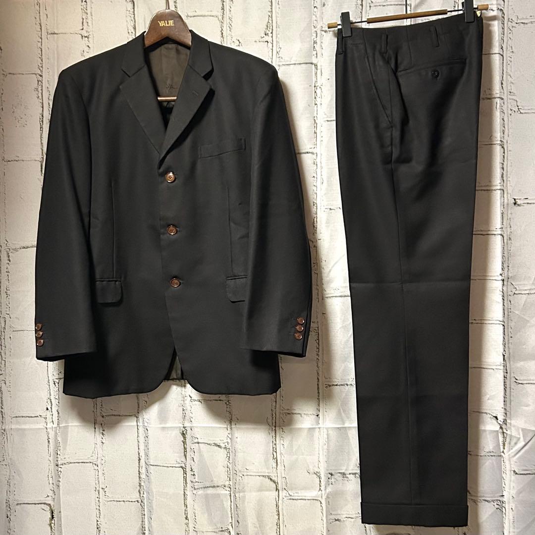 ヴィンテージ セットアップ 2ピース シングル スーツ 黒 成人式 菅田将暉