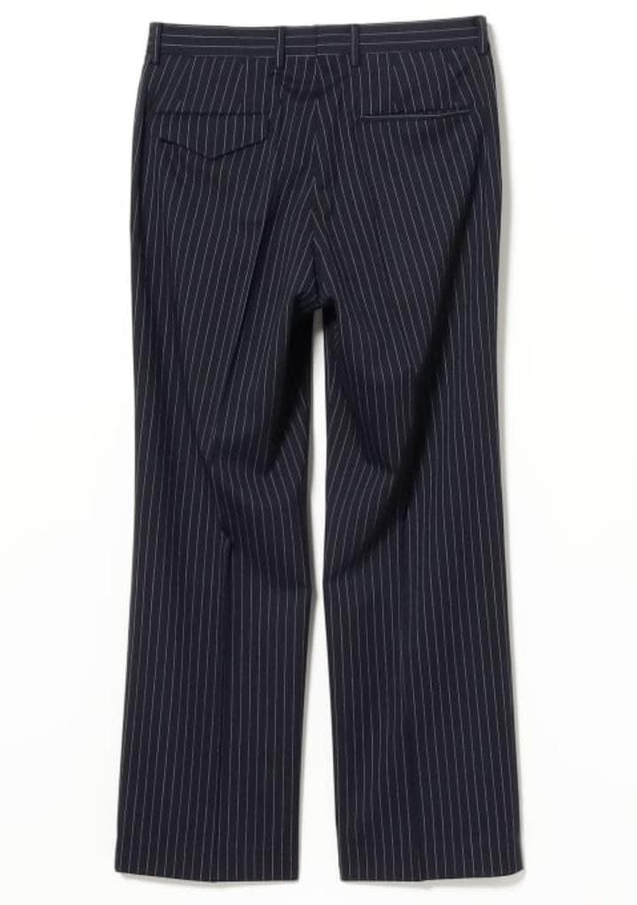 メンズ トロピカルウール ストライプ スラックス