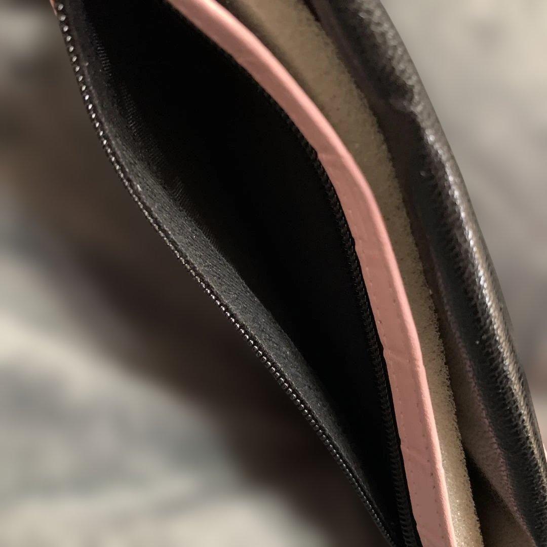 み*る様 皇居財布　ピンク クロコダイル風　長財布　牛革？