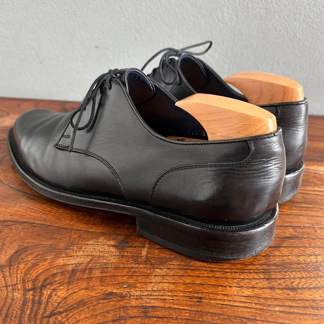 【匿名配送】 サルヴァトーレフェラガモ プレーントゥ ドレス 本革 外羽根 黒