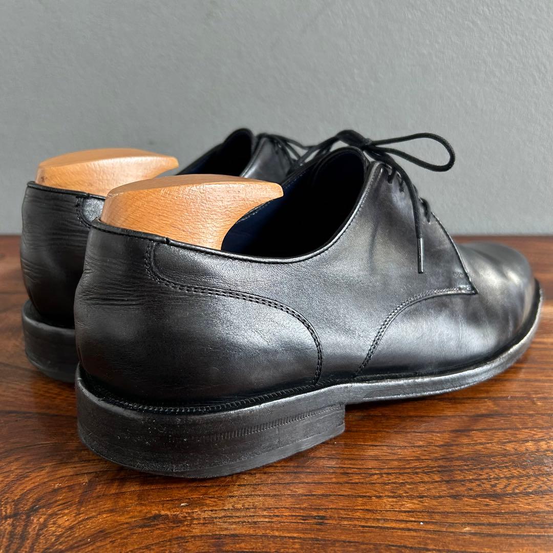 【匿名配送】 サルヴァトーレフェラガモ プレーントゥ ドレス 本革 外羽根 黒