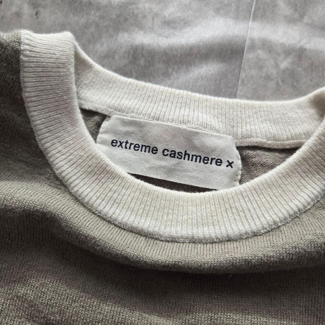 極上肌触り extreme cashmere コットンカシミヤニットTシャツ